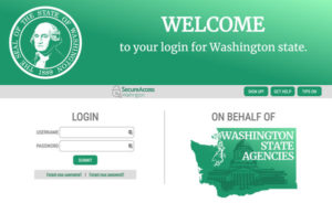 WA Cares website exemption login